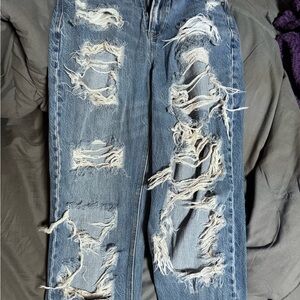 American Eagle Outfitters Distressed Blue Jeans